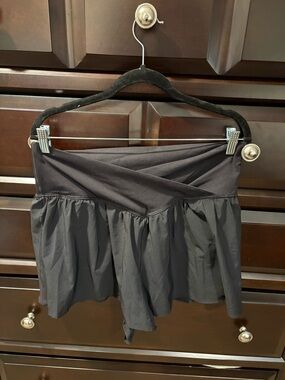 aerie Black Athletic Skort Shorts